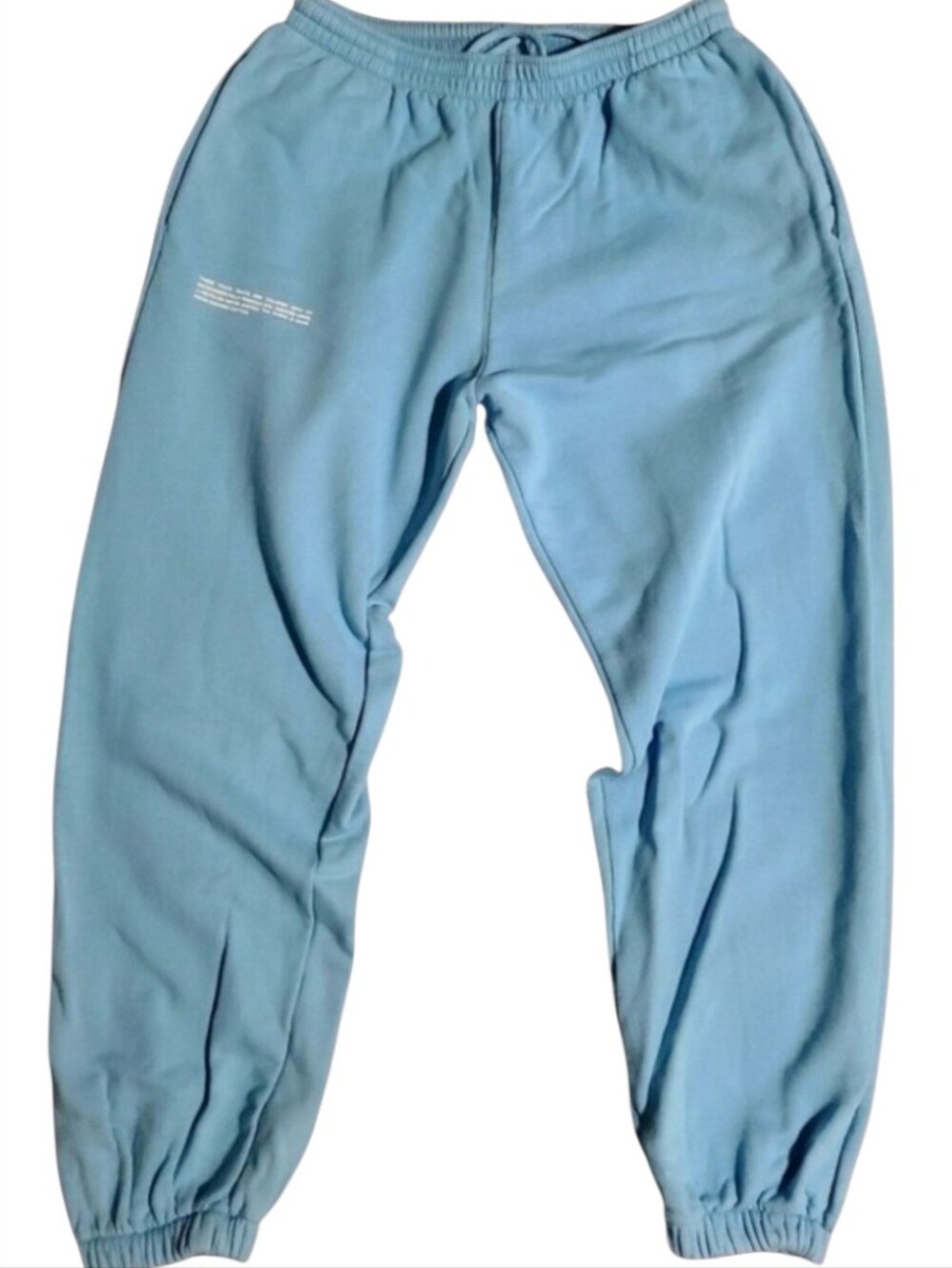 PANGAIA Organic Cotton Track Pants - Size S - Sky Dewdrop Celestial Blue